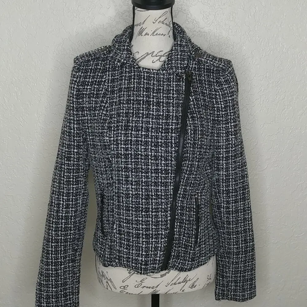 Just‎ Fab Zip Front Jacket Size M
